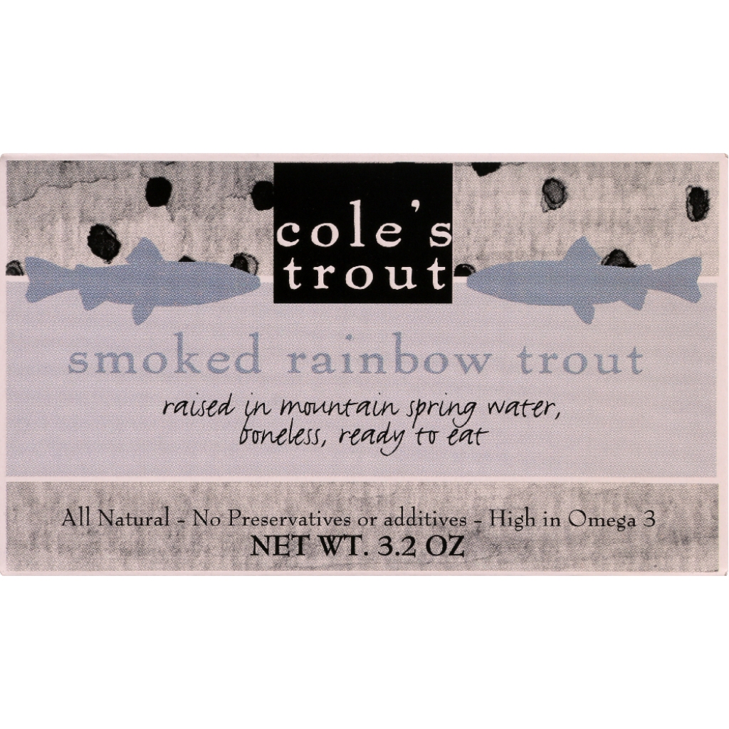 Smoked Rainbow Trout in Olive Oil, 3.2 oz