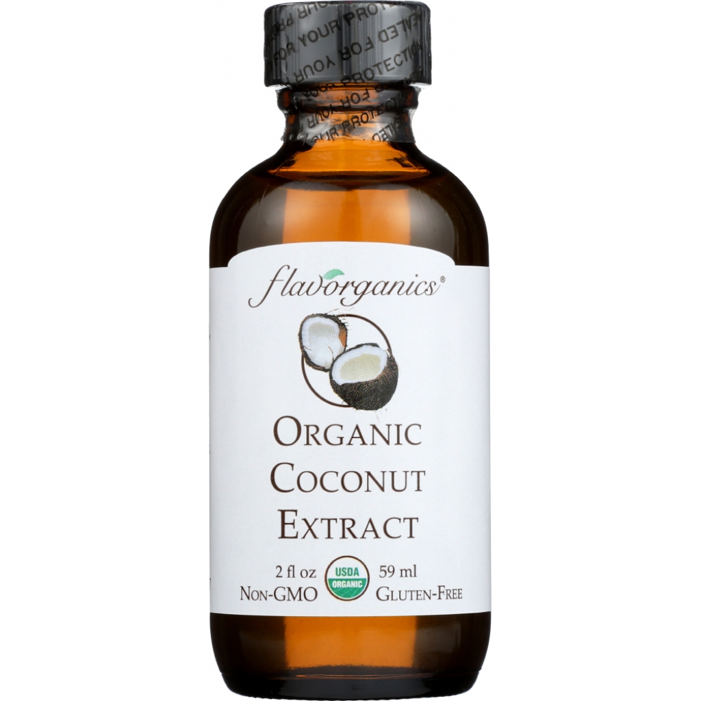 Flavorganic Coconut Extract - Tropical Flavor, 2 oz