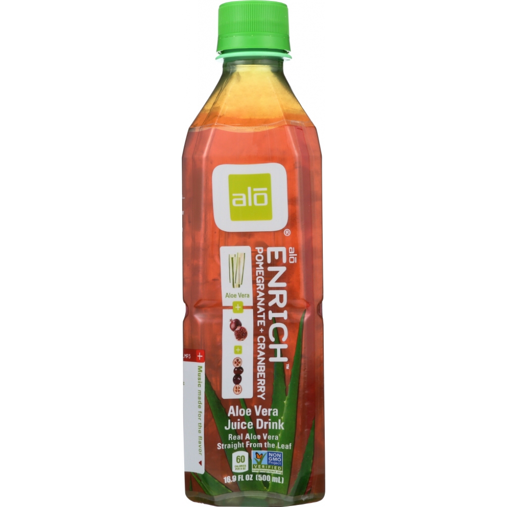 Enrich Aloe Drink with Pomegranate and Cranberry - 16.9 oz