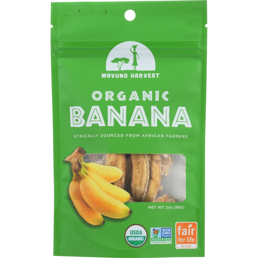 Organic Dried Banana Snacks - 2 oz