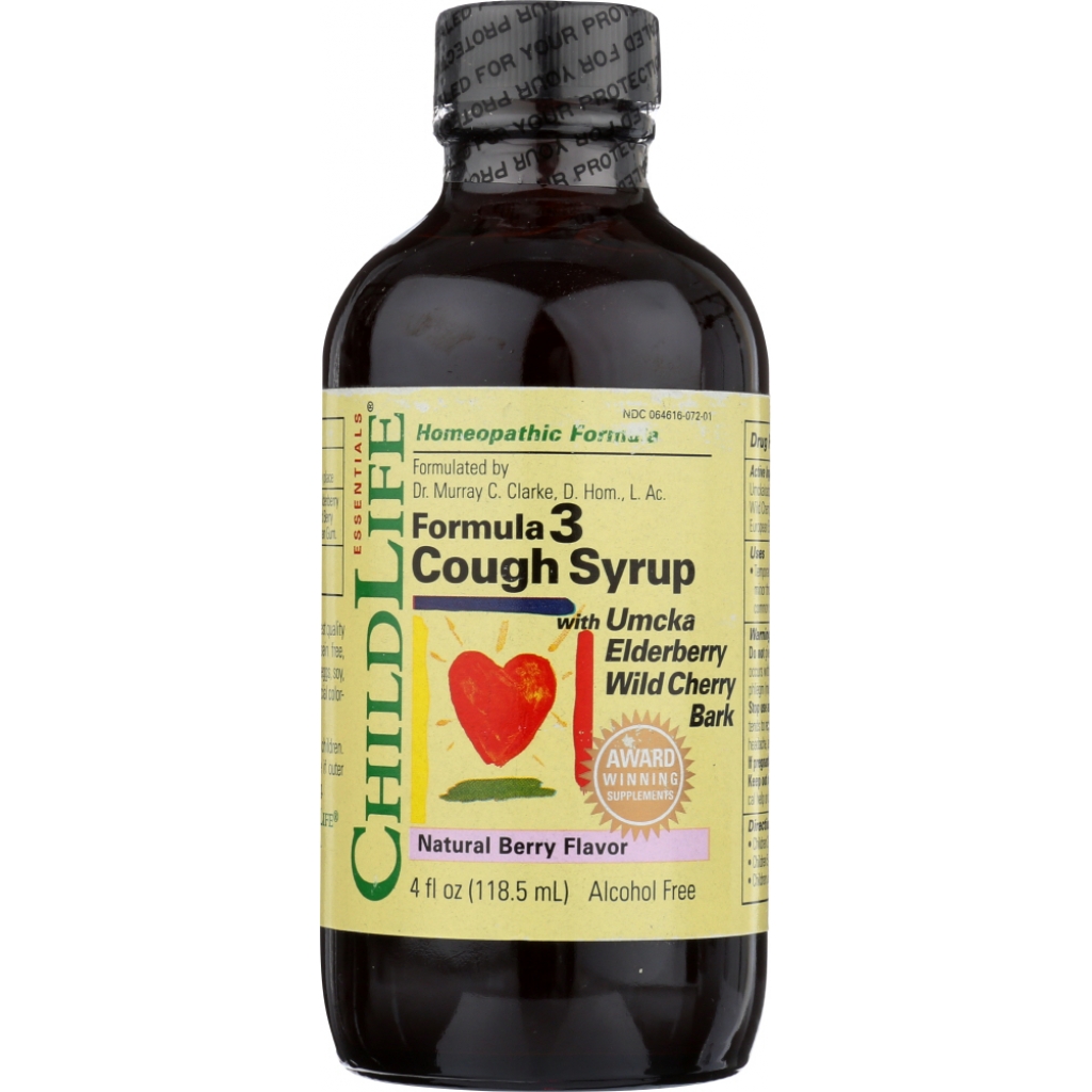 ChildLife Essentials Natural Berry Flavor Cough Syrup - 4 oz