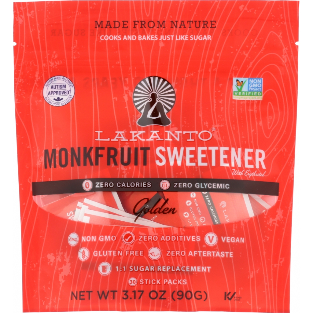 Monk Fruit Sweetener Sticks - 3.17 oz