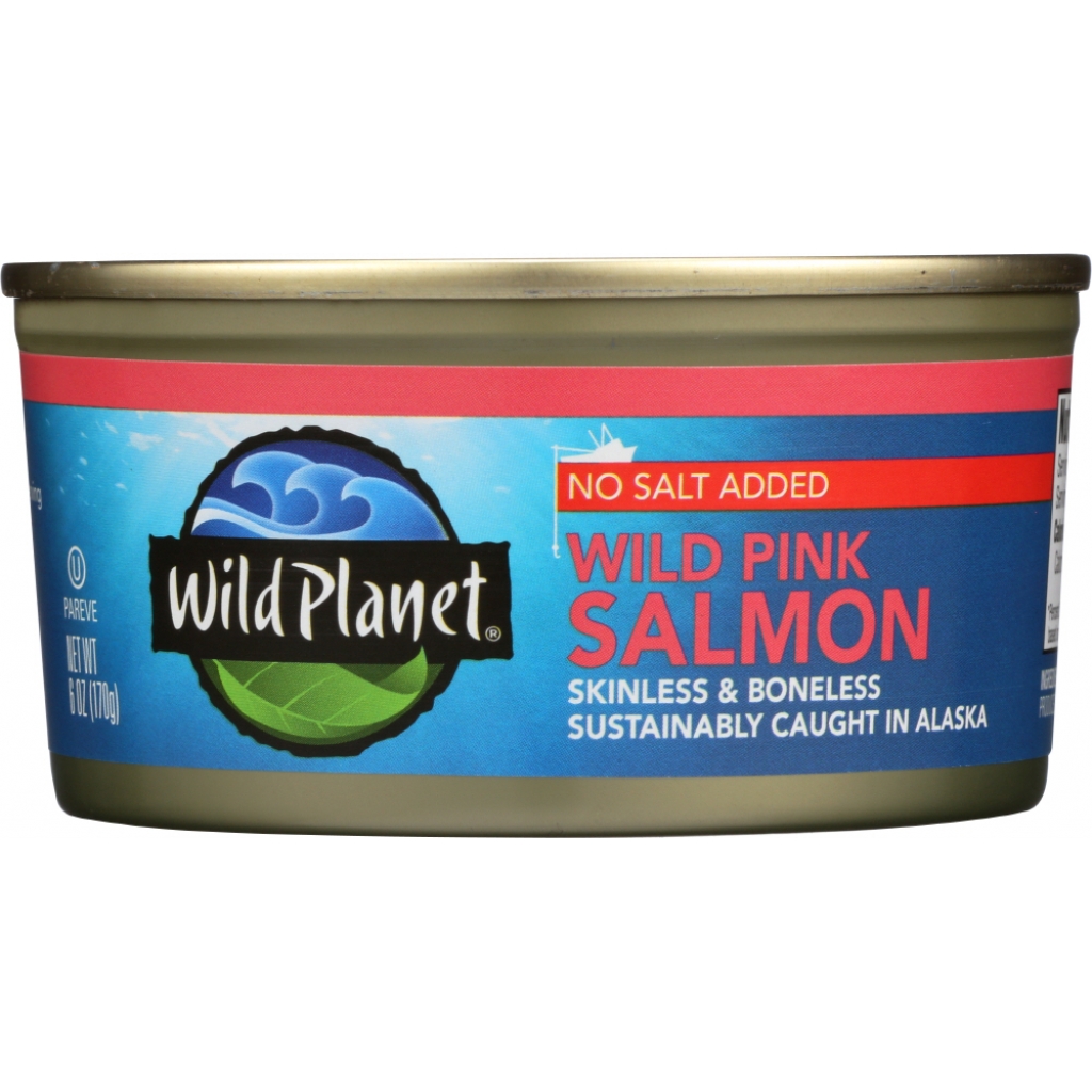 Wild Alaskan Pink Salmon - No Salt - 6 oz