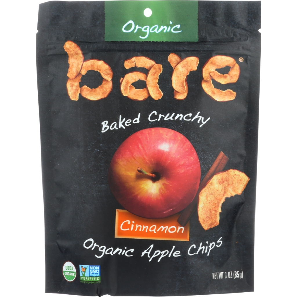 Organic Crunchy Apple Chips with Cinnamon - Wholesome Snack