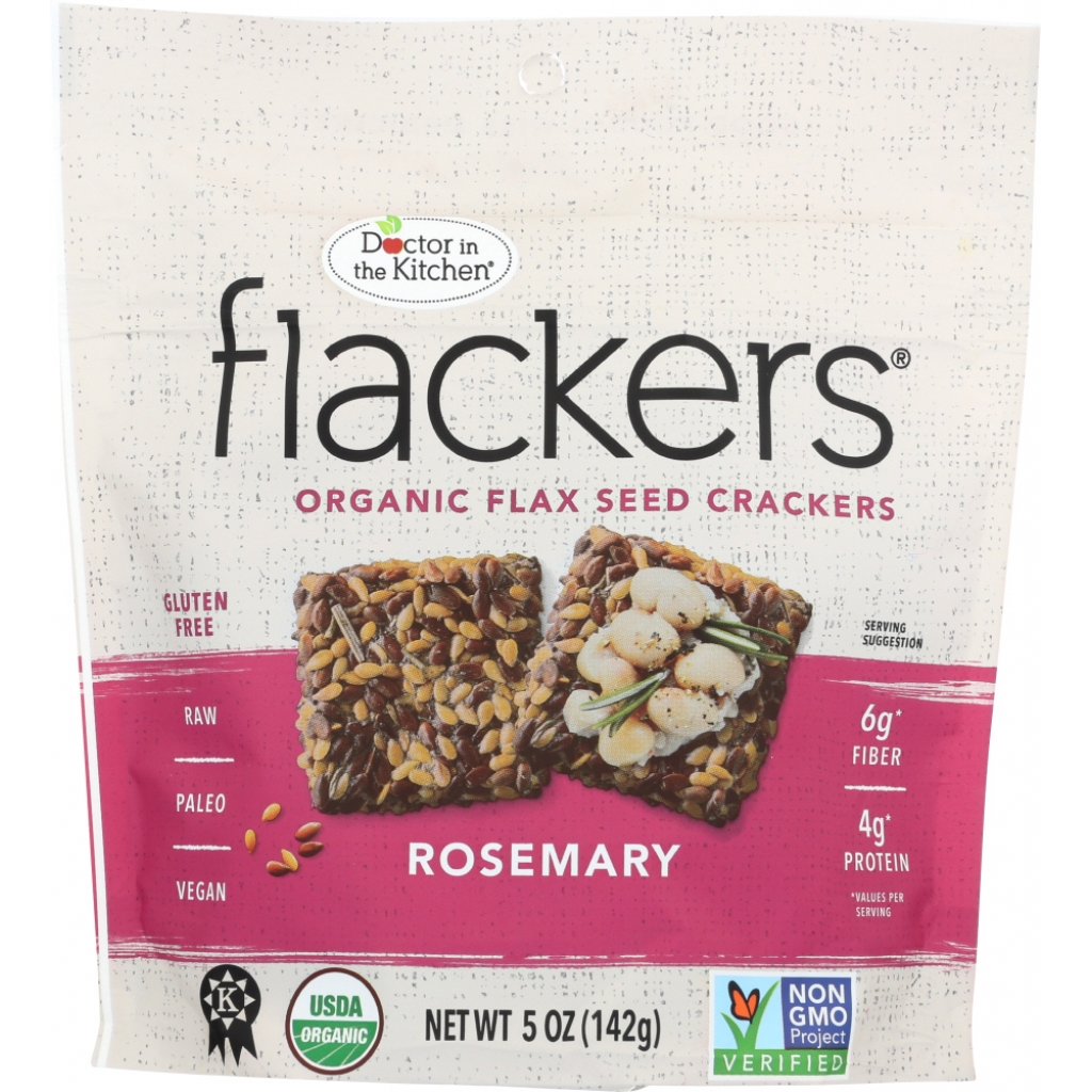 Rosemary Flax Seed Crackers - 5 oz