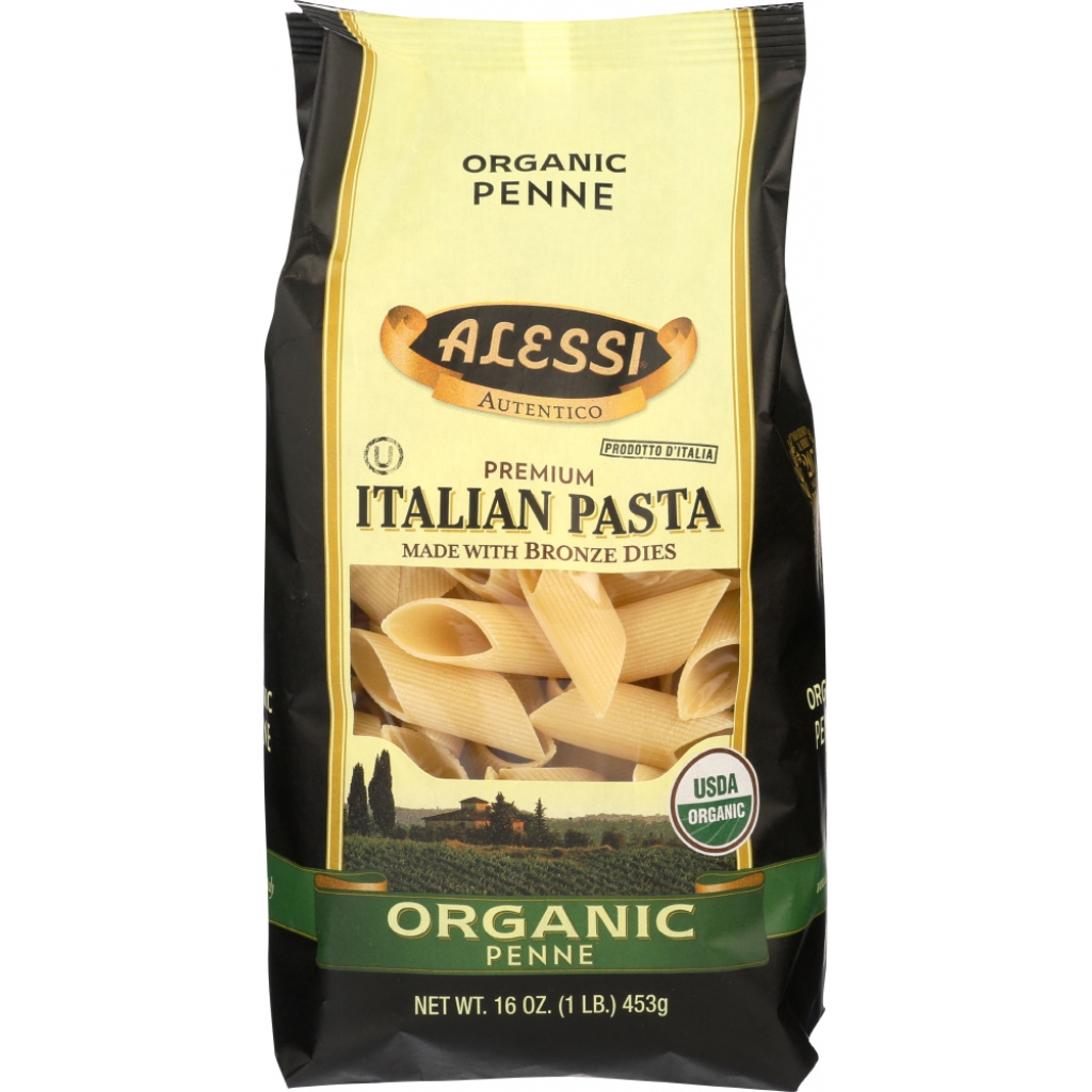 Alessi Organic Penne Rigate Pasta - 16 oz