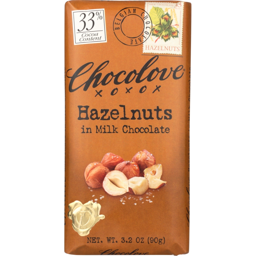 Hazelnuts in Rich Milk Chocolate Bar