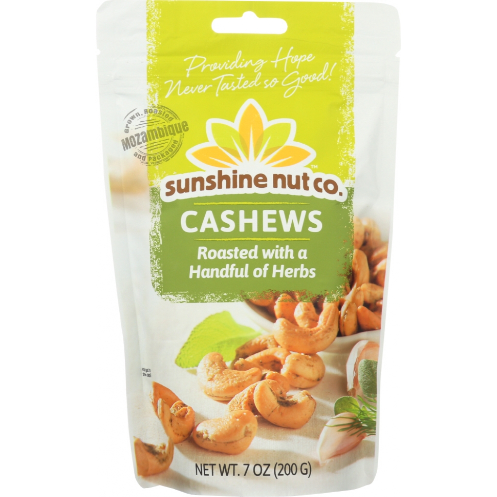 Herb-Infused Roasted Cashews, 7 oz