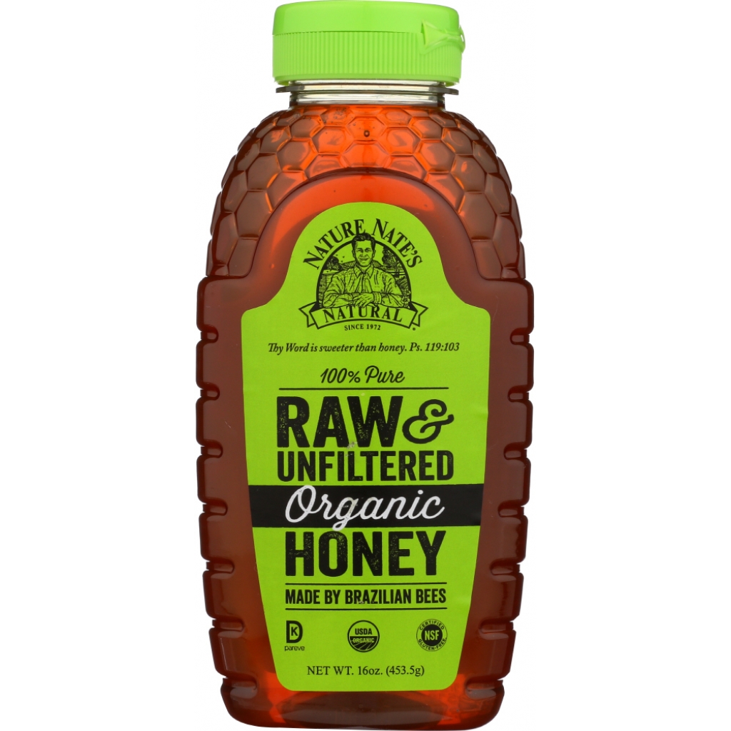 100% Pure Raw Organic Honey - 16 oz