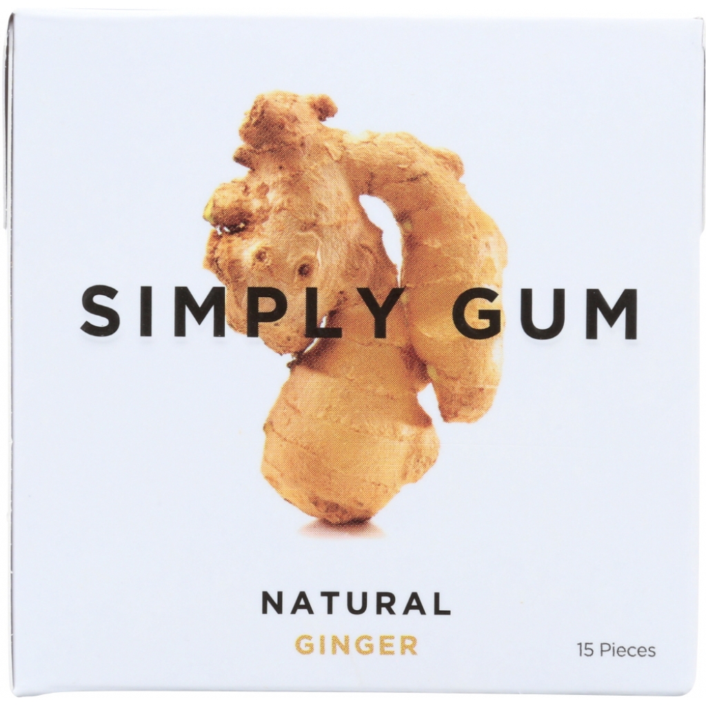 Natural Ginger Gum, 15 pc