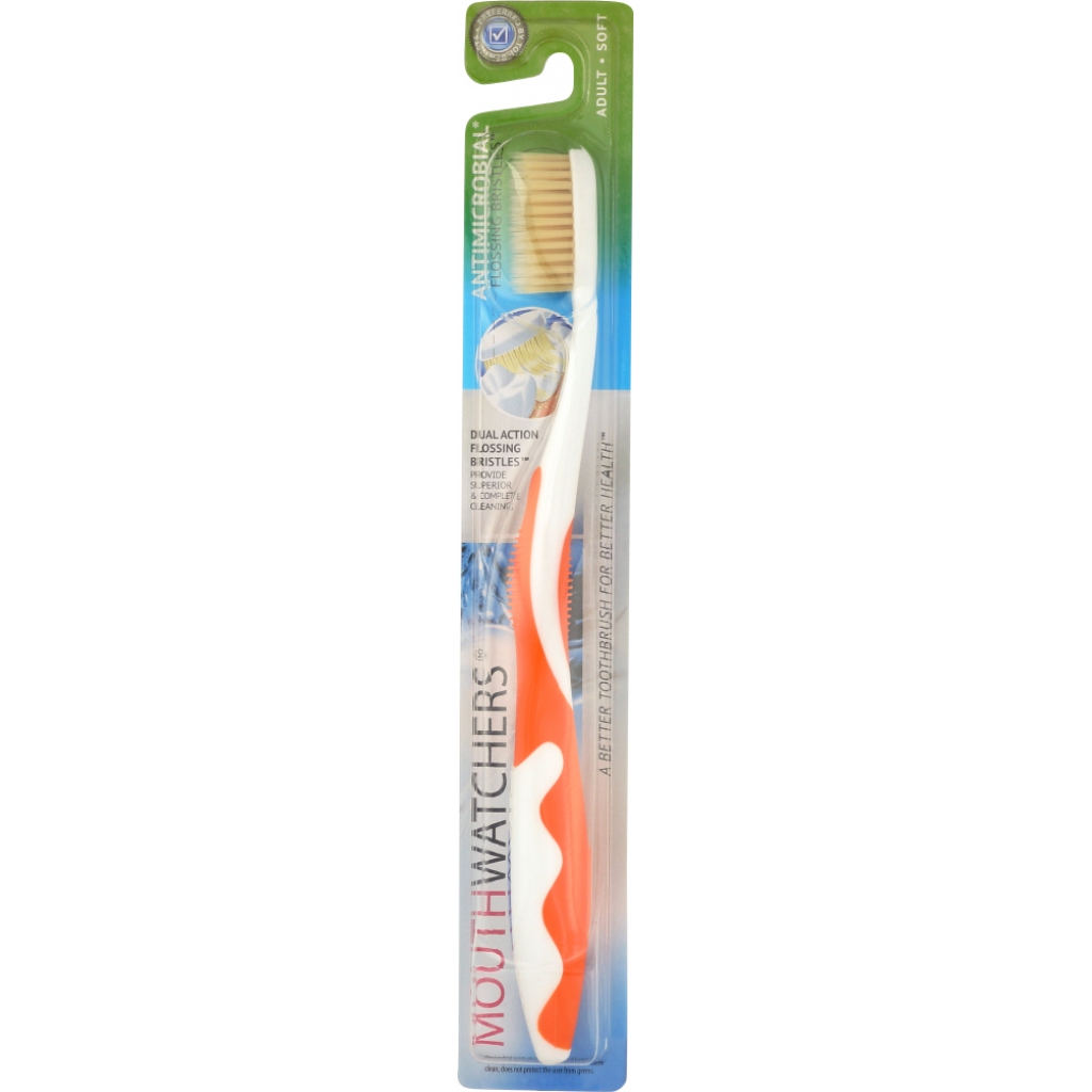 Adult Manual Toothbrush in Orange, 1 ea