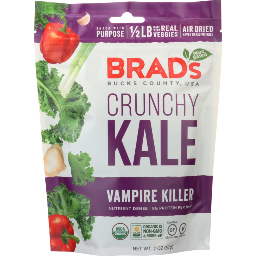 Crunchy Kale Snacks - Vampire Killer Flavor, 2 oz