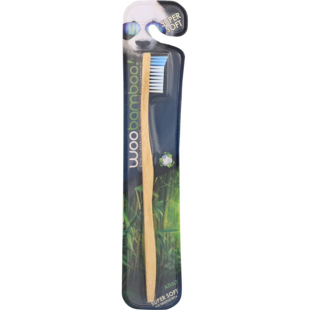 Adult Super Soft Bristle Bamboo Toothbrush, 1 each