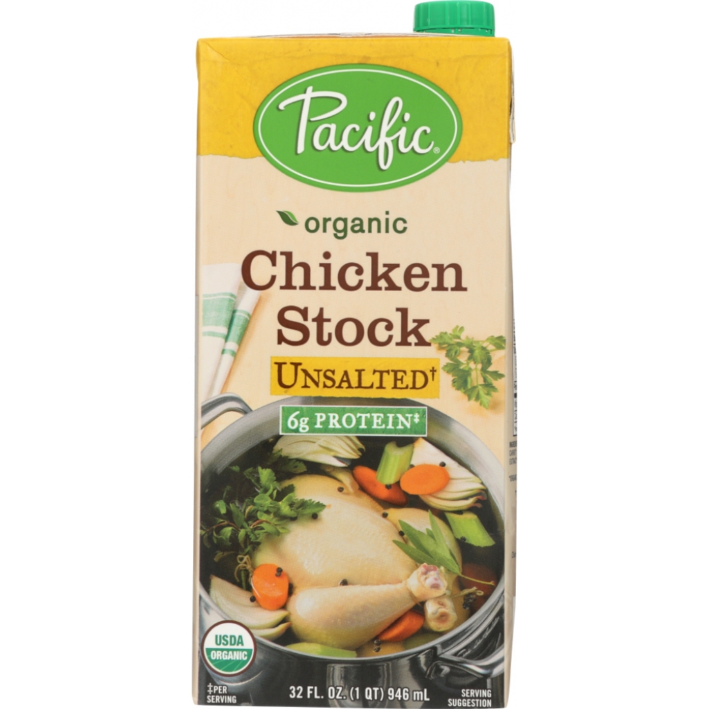 Organic Unsalted Chicken Stock - 32 oz