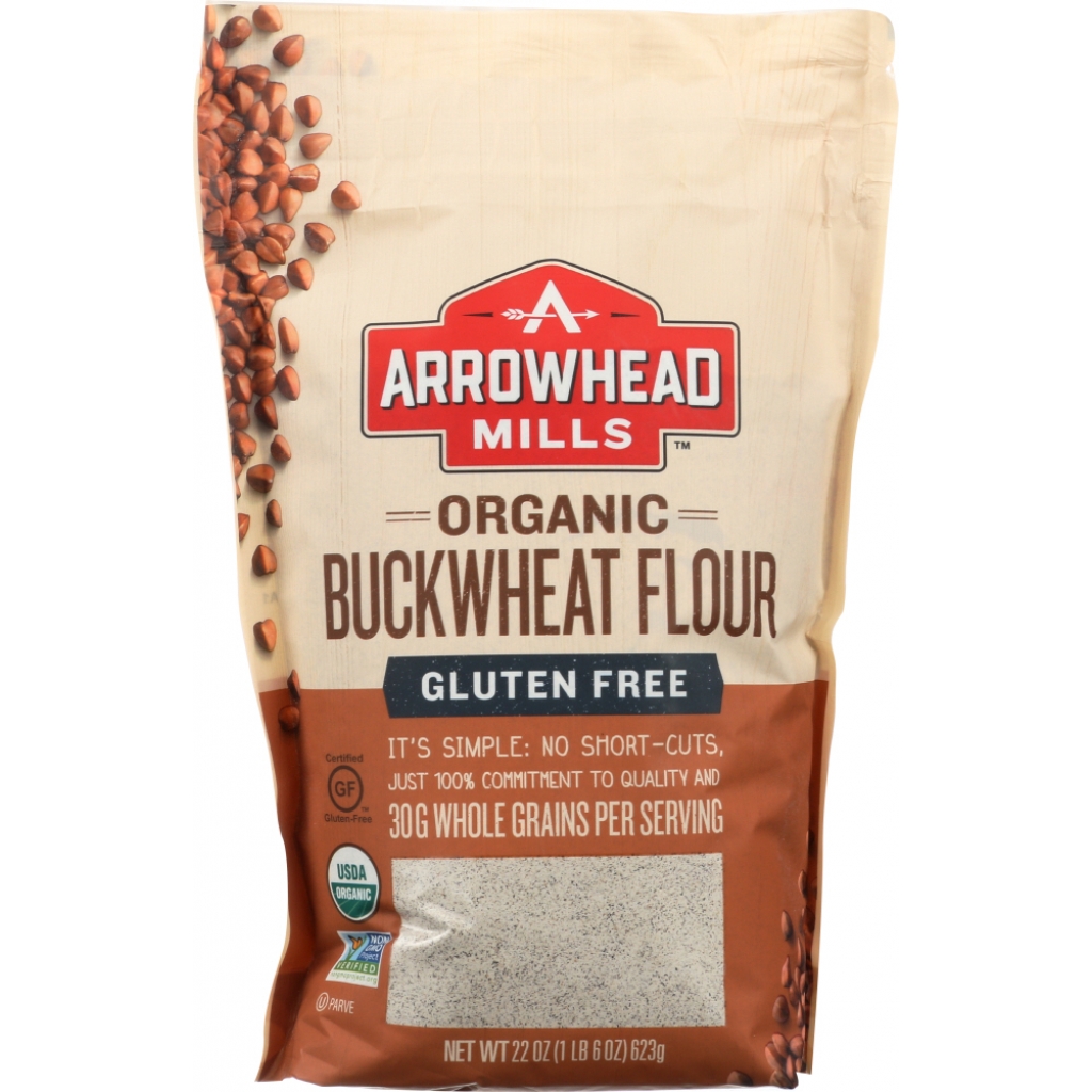 Organic Buckwheat Flour for Distinctive Baking, 22 oz