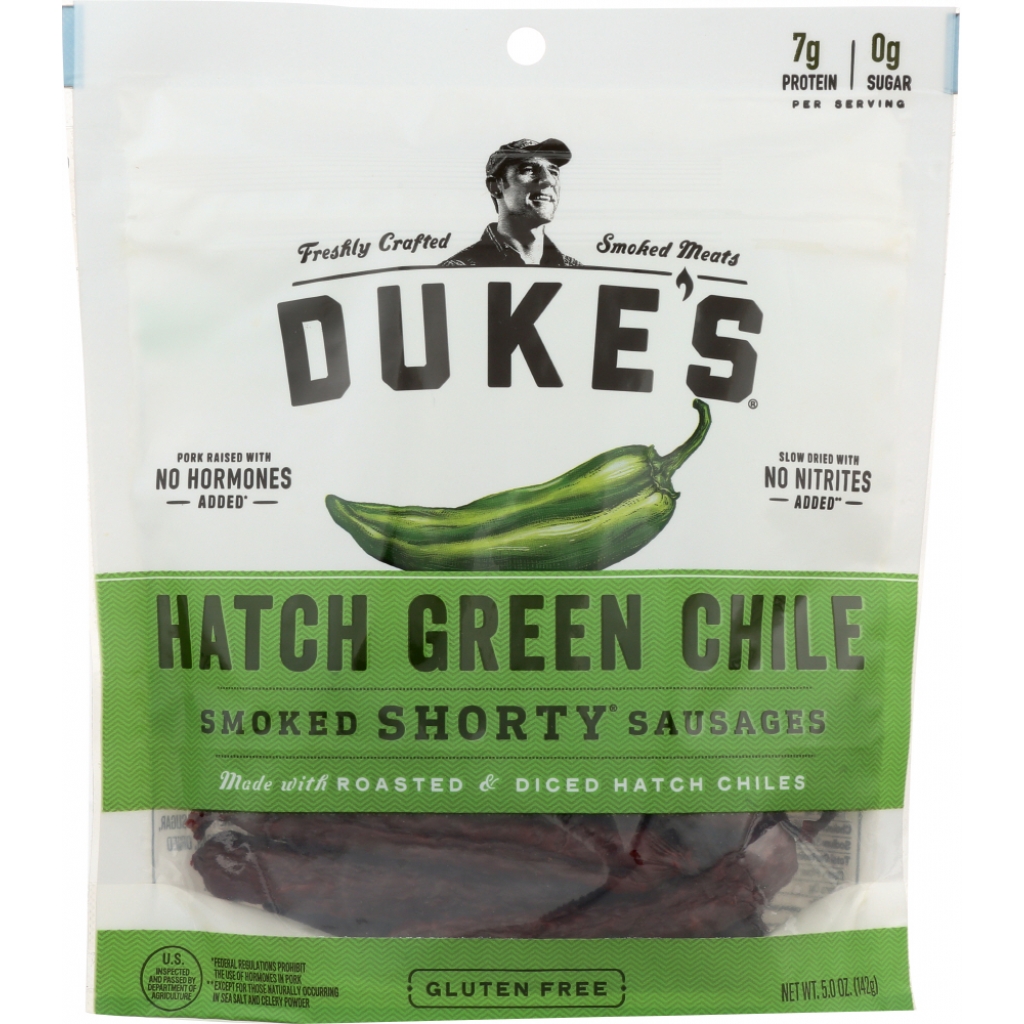 Hatch Green Chile Shorty Smoked Sausage, 5 oz