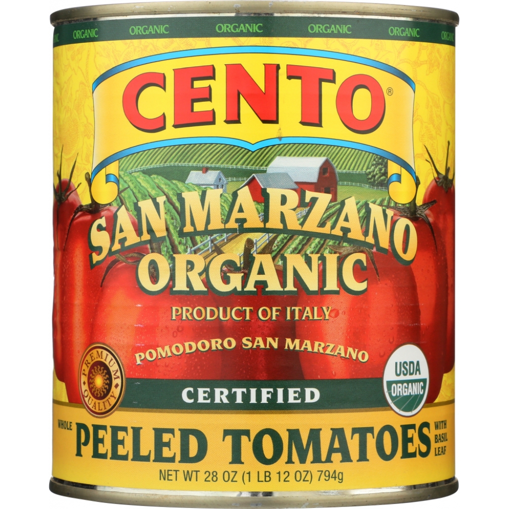 Authentic San Marzano Organic Peeled Tomatoes