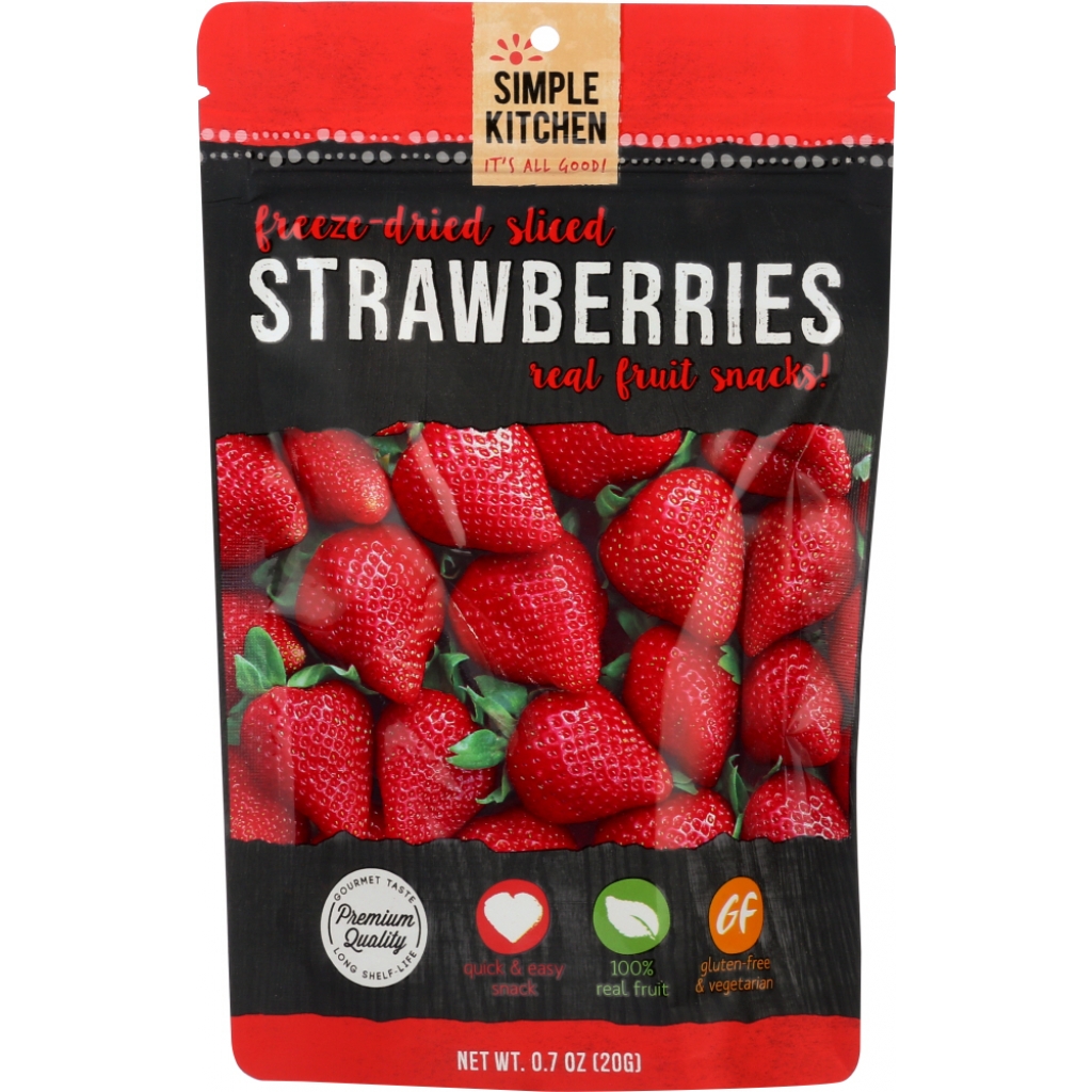 Freeze Dried Sliced Strawberries - Real Fruit Snacks - 0.7 oz