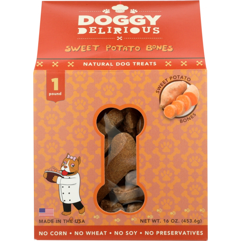 Sweet Potato Dog Bone Treats - 16 oz