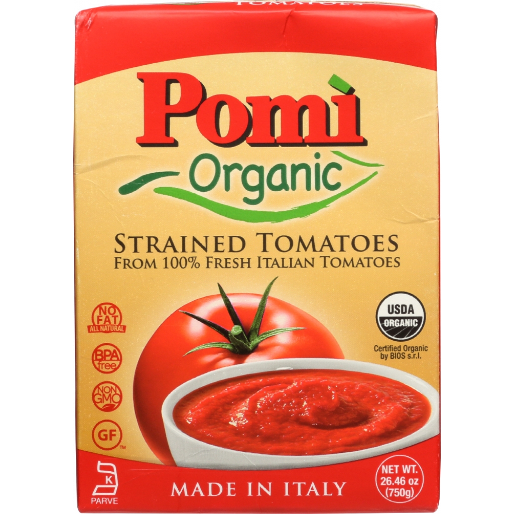 Organic Strained Tomatoes - 26.46 oz