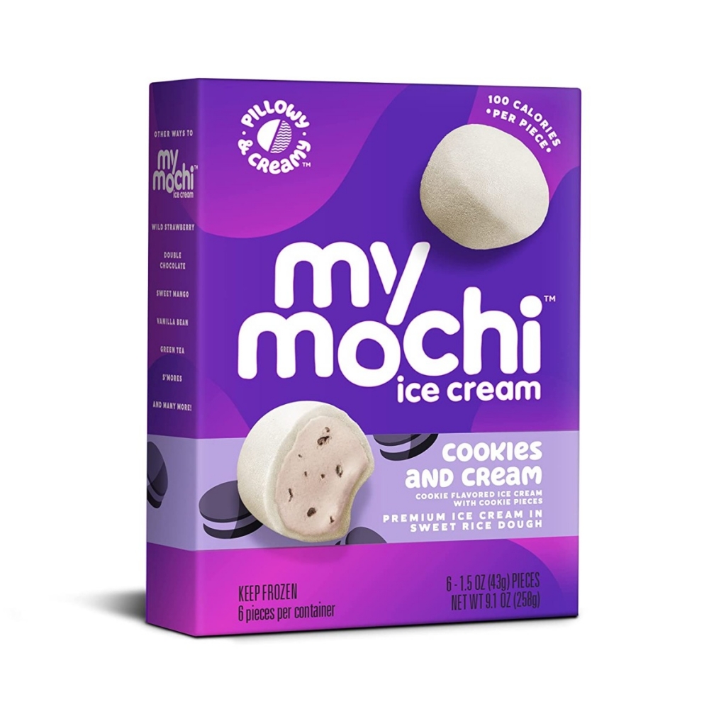 Cookies and Cream Mochi Ice Cream - 6 Pack