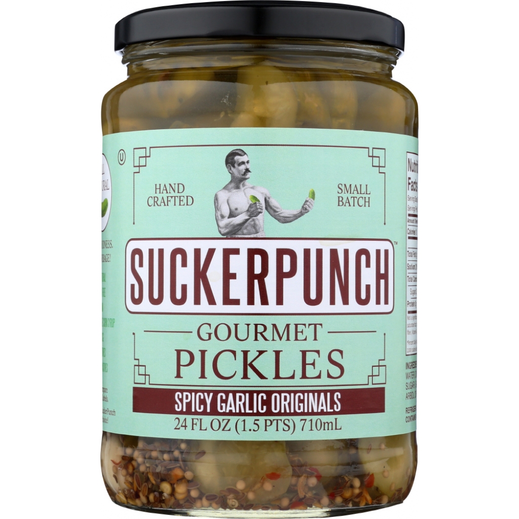 Spicy Garlic Pickles, 24 oz