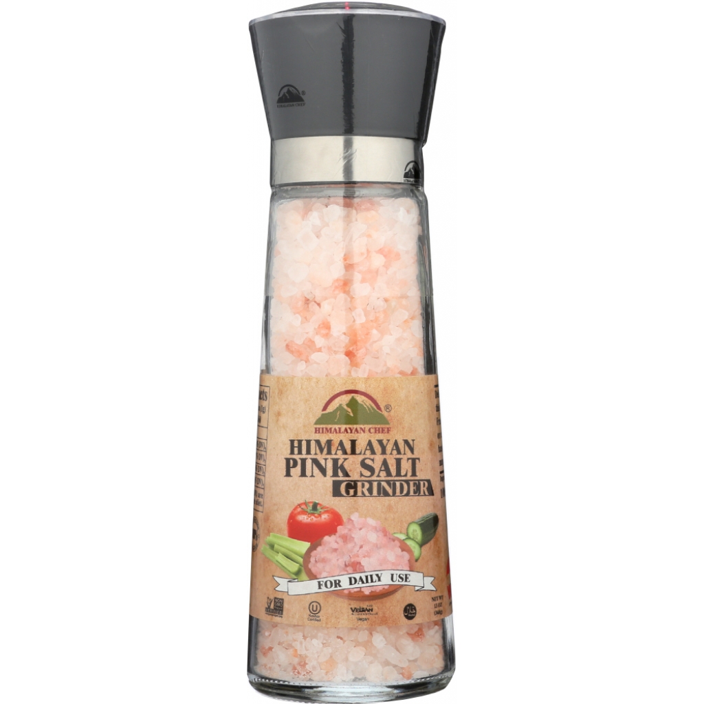 Himalayan Pink Salt Grinder - 13 oz