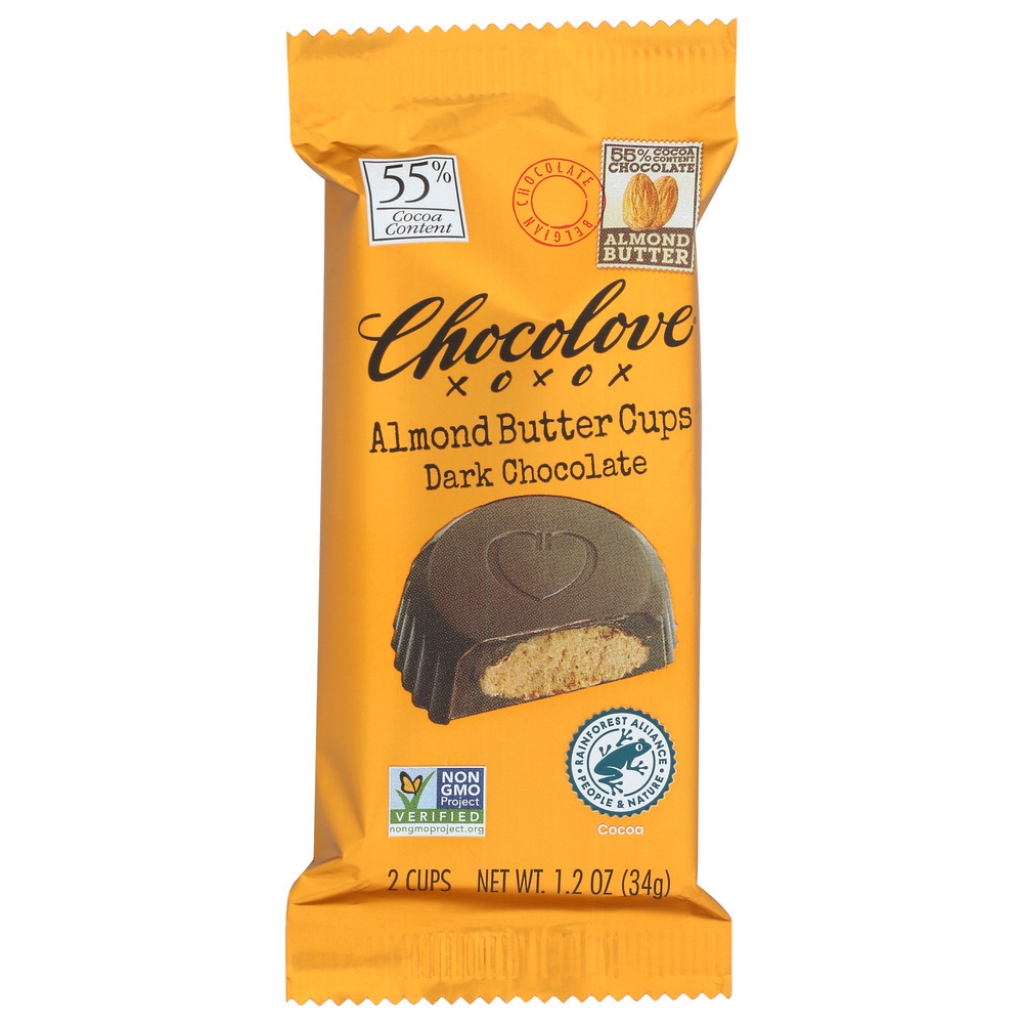 Dark Chocolate Almond Butter Cups – 1.2 oz