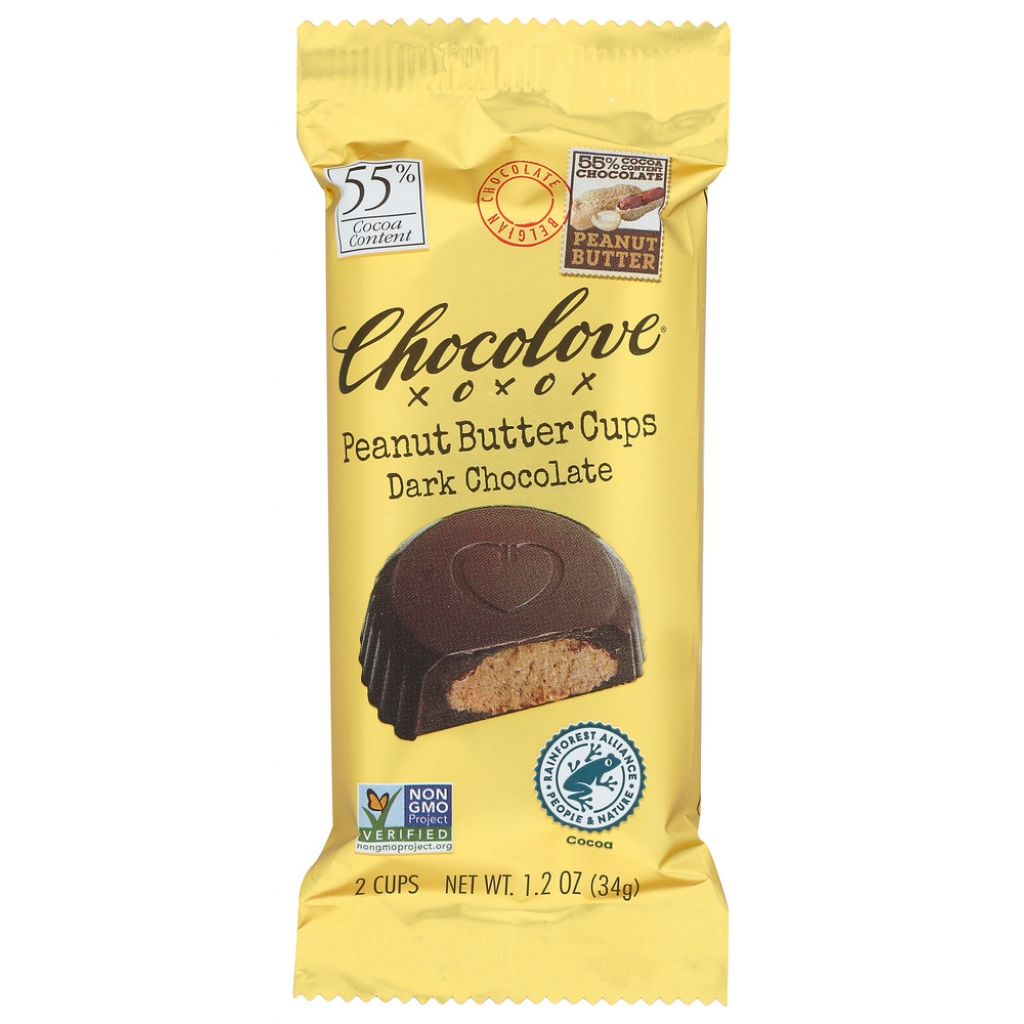 Chocolove Dark Chocolate Peanut Butter Cups - 1.2 oz