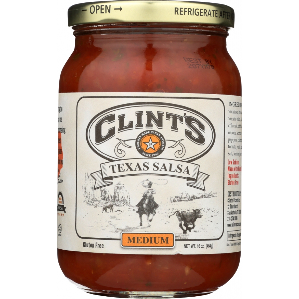 Clint’s Medium Texas Salsa, 16 oz