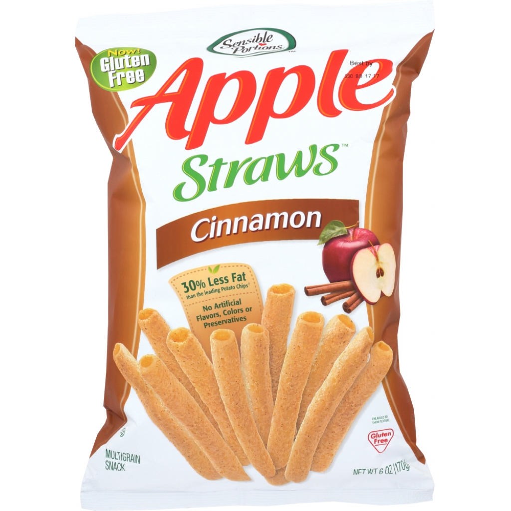 Cinnamon Apple Straws - 6 oz