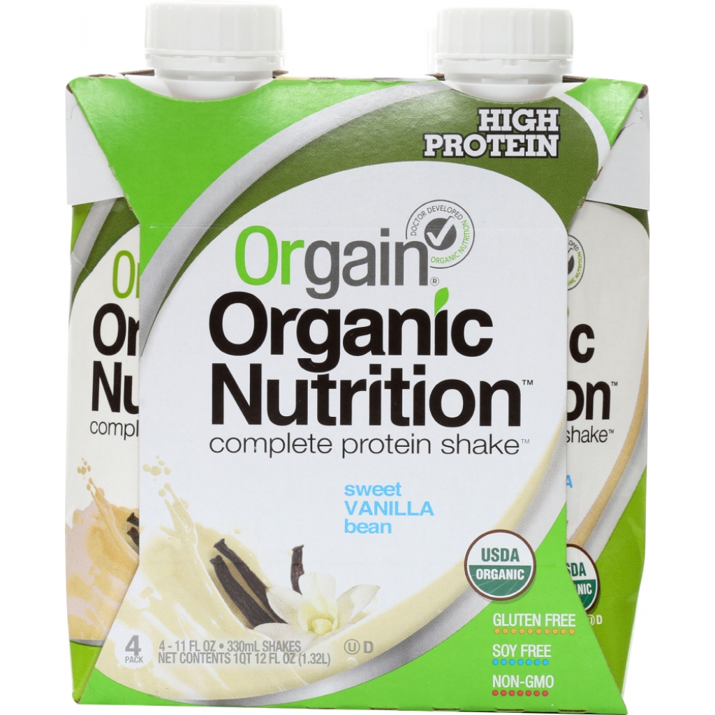 Organic Vanilla Bean Nutritional Shake - 4 Count, 44 oz