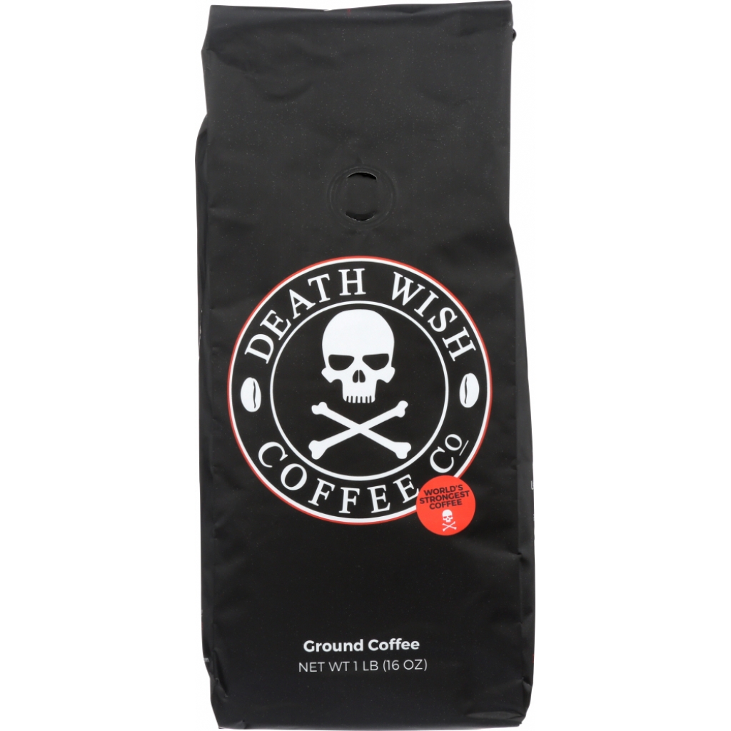 Death Wish Ground Coffee Beans - 1 lb