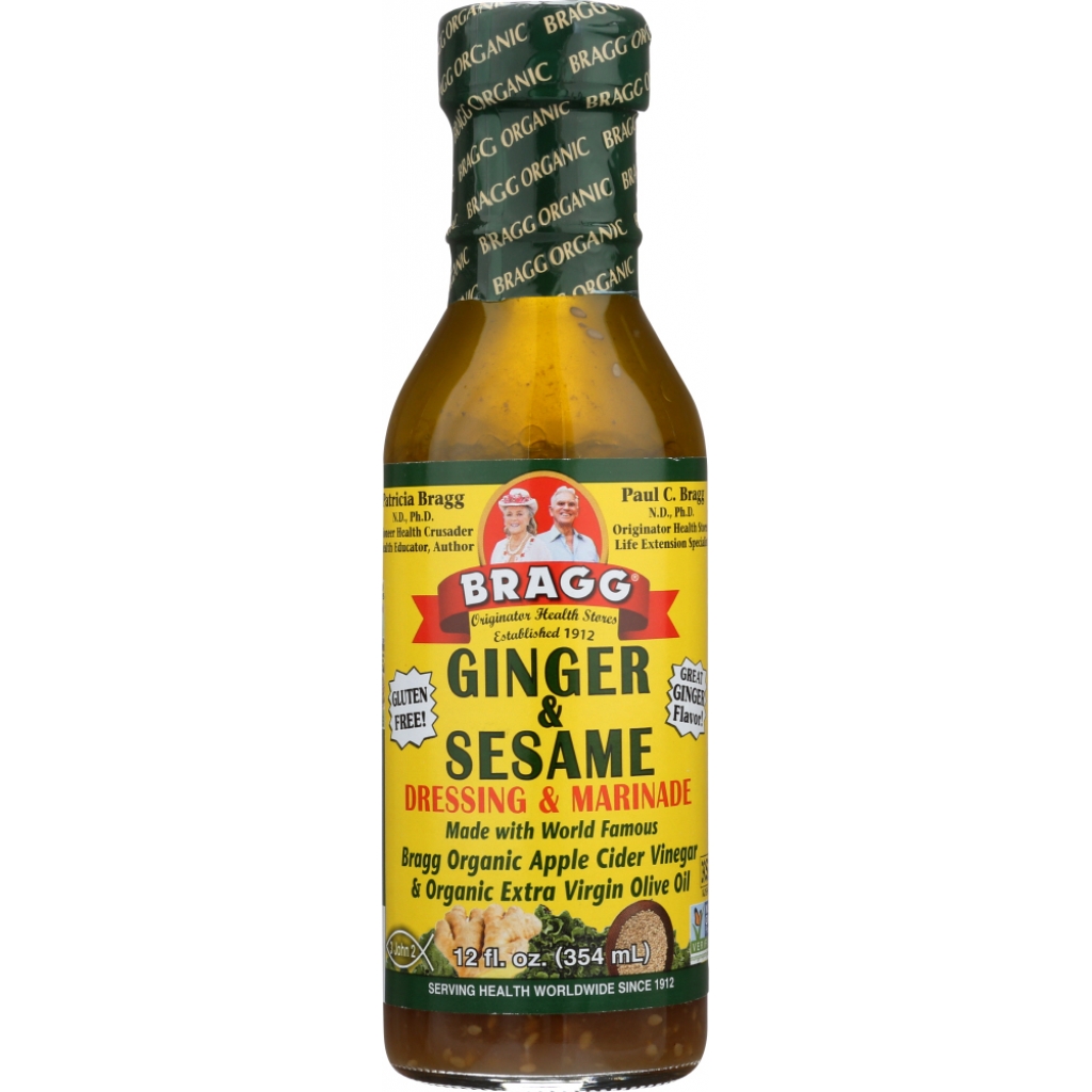 Ginger and Sesame Salad Dressing - Flavorful & Zesty, 12 oz