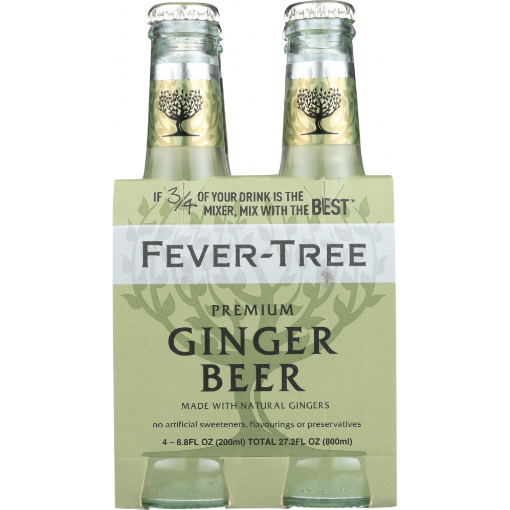 Crafted Premium Ginger Beer - 4 Pack, 27.2 fl oz