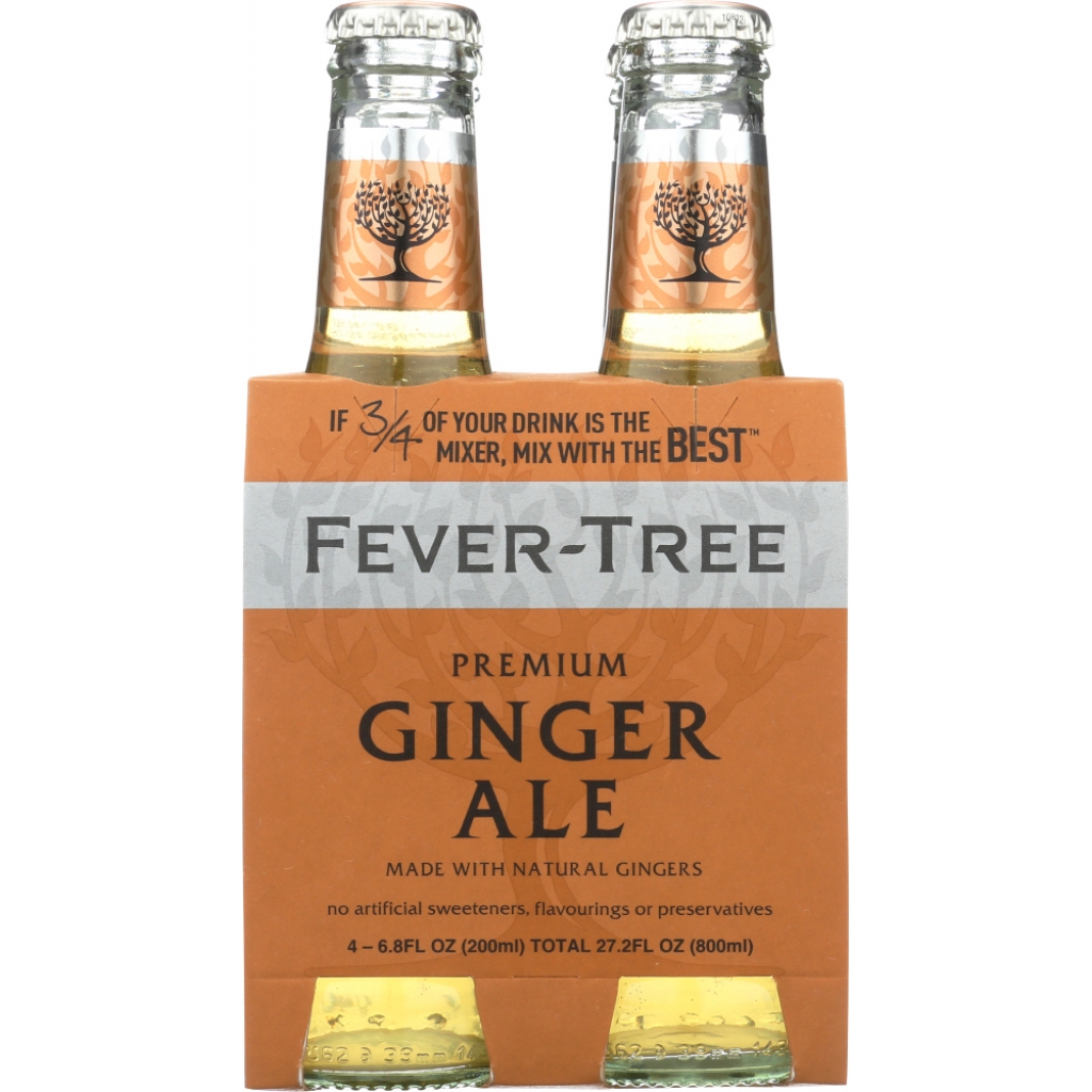 Premium Ginger Ale, 4x6.8 oz Bottles