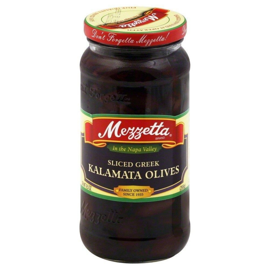 Convenient Sliced Greek Kalamata Olives, 9.5 oz