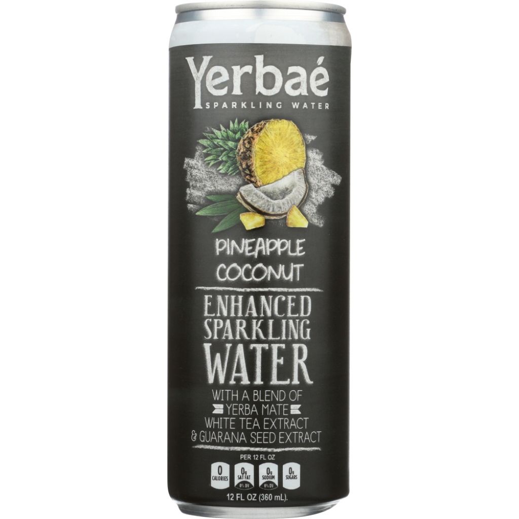 Yerbae Enhanced Sparkling Water Pineapple - 12 fl oz