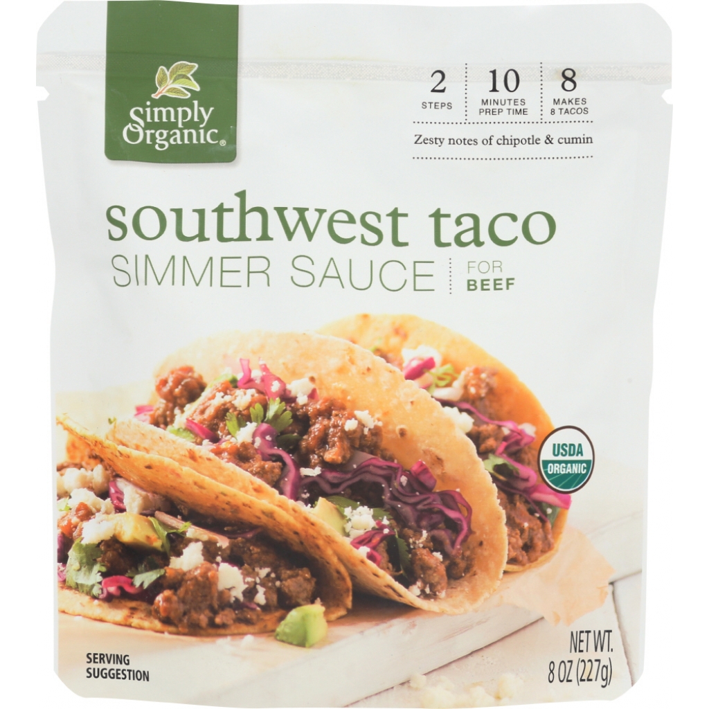 Organic Southwest Taco Simmer Sauce - 8 oz