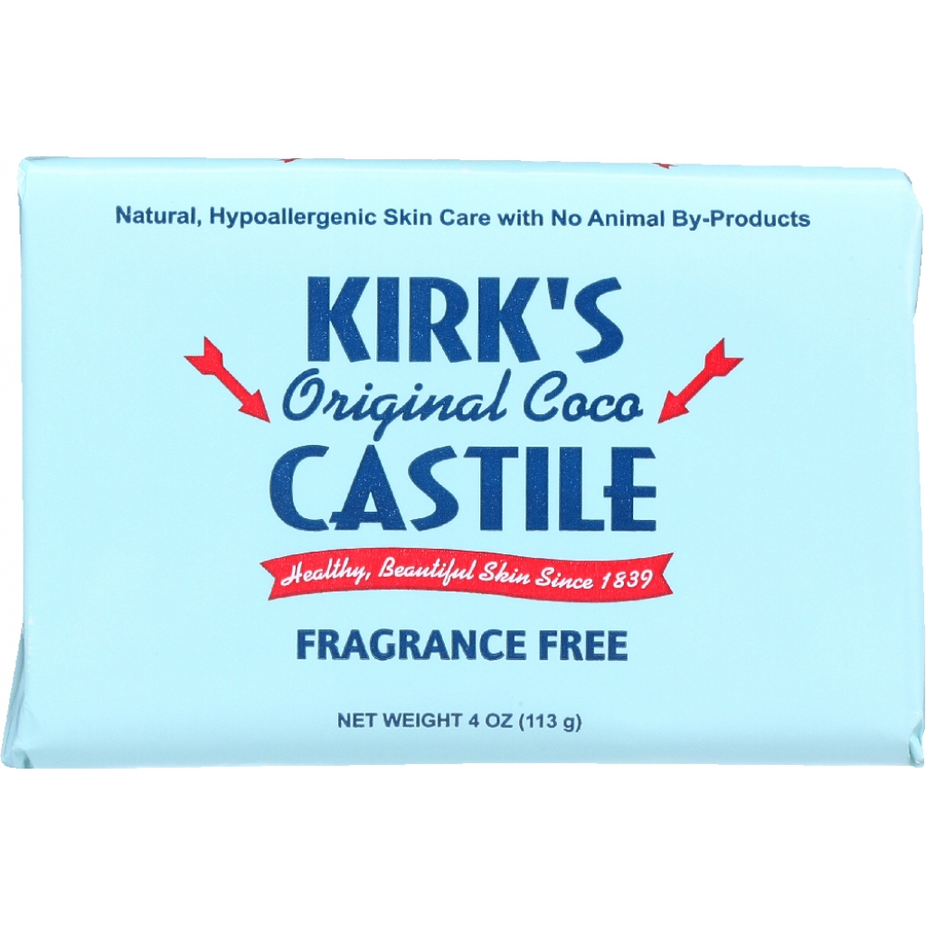 Kirk's Original Coco Castile Bar Soap - Fragrance Free