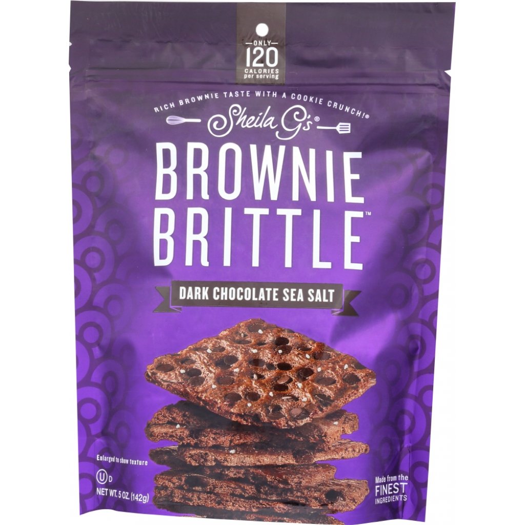 Dark Chocolate Sea Salt Brownie Brittle - 5 oz