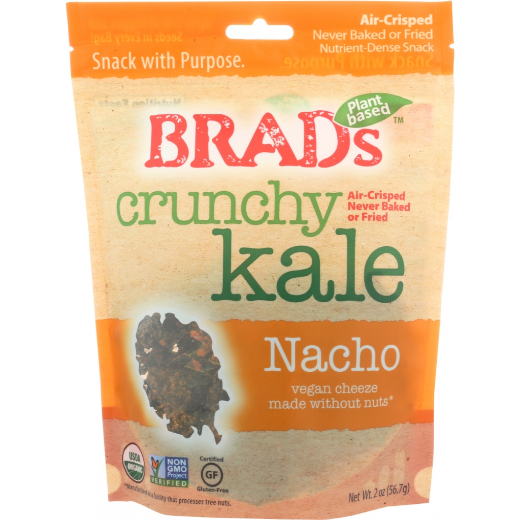 BRADS RAW Kale Crunchy Nacho - Healthy Snack Option