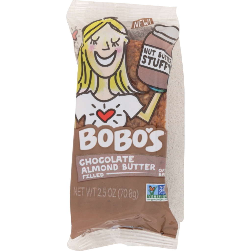 BOBO'S Stuff'd Chocolate Almond Butter Bars, 2.5 oz