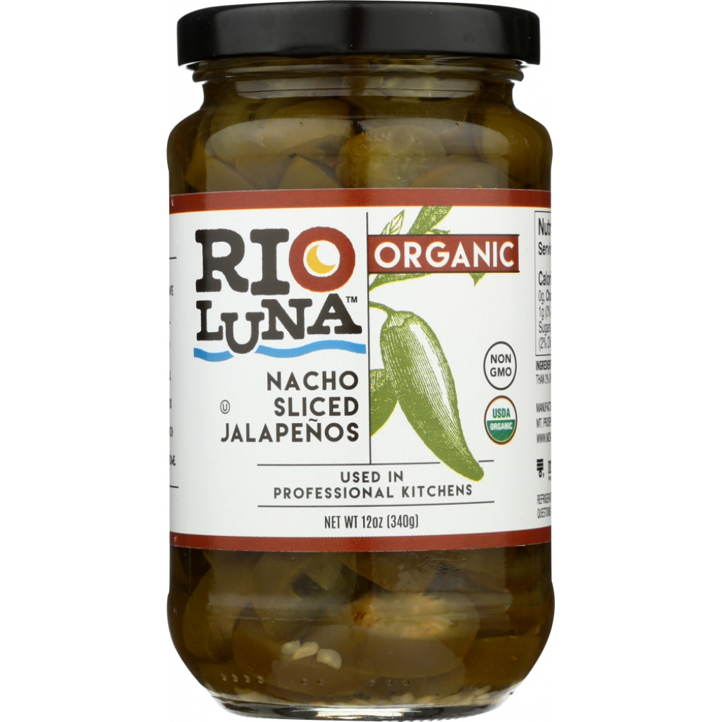 Versatile Organic Nacho Sliced Jalapenos - 12 oz