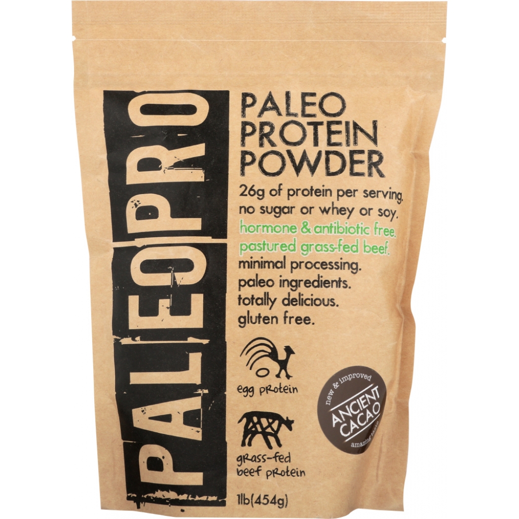 Protein Powder Ancient Cacao, 454 gm - Clean Keto & Paleo Fuel