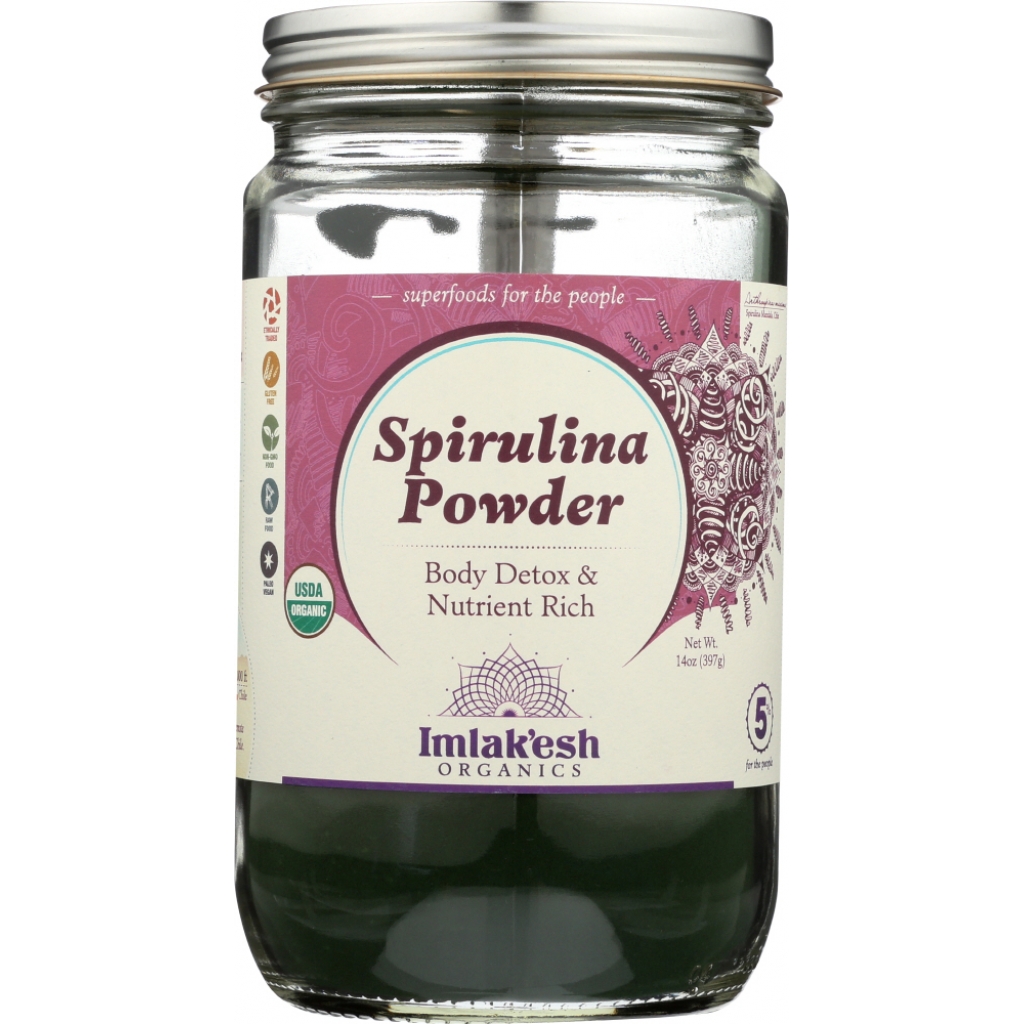 Organic Spirulina Powder - 14 oz