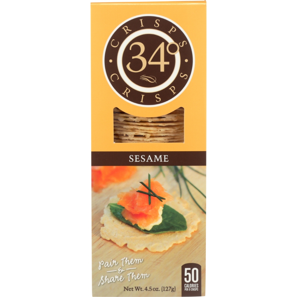 Sesame Crisps - Versatile Snack - 4.5oz