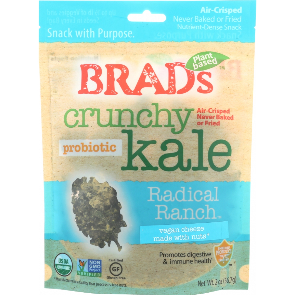 Crunchy Kale Radical Ranch - Probiotic Snack, 2 oz