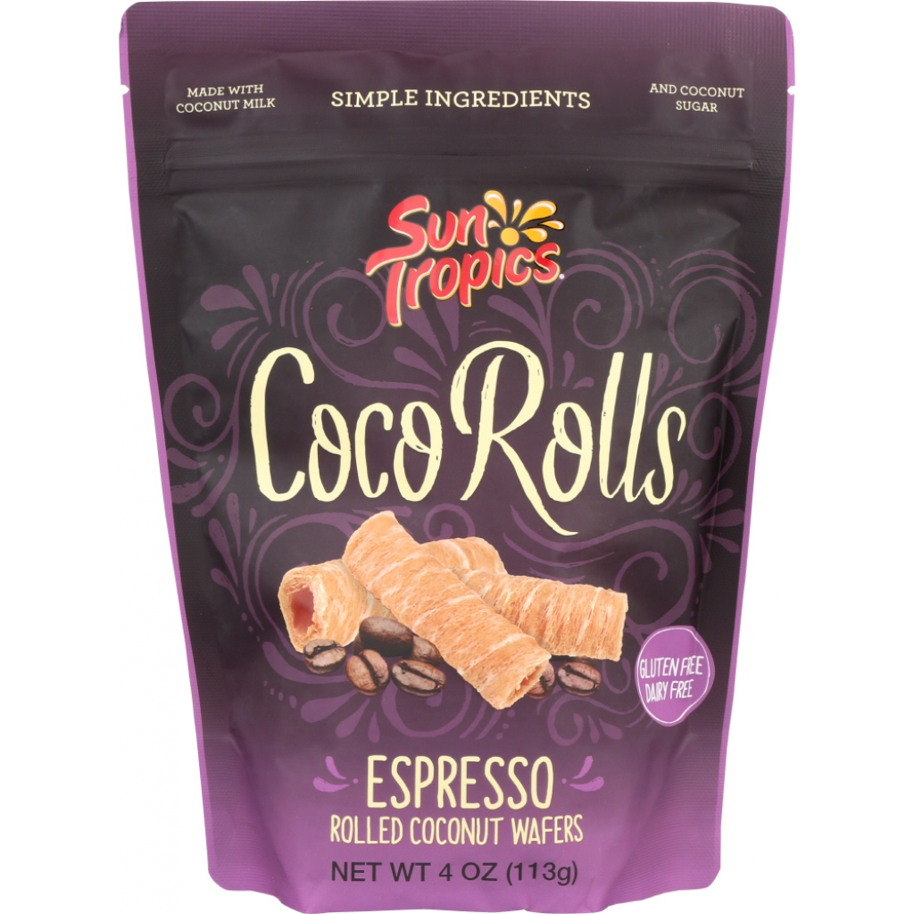 Coconut Wafer Espresso Snack Cookies - 4 oz