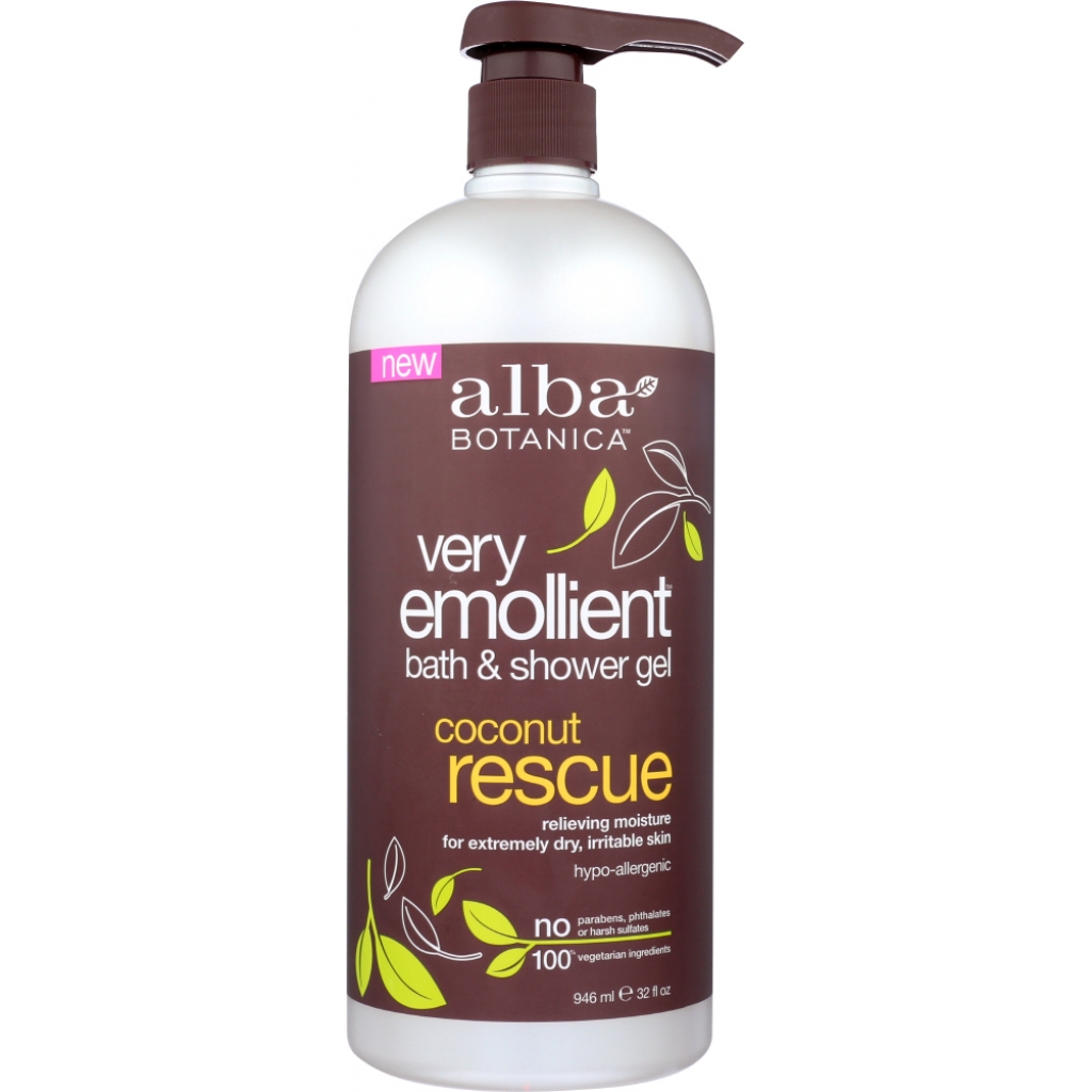 Coconut Rescue Shower Gel - Luxurious Hydration, 32 oz